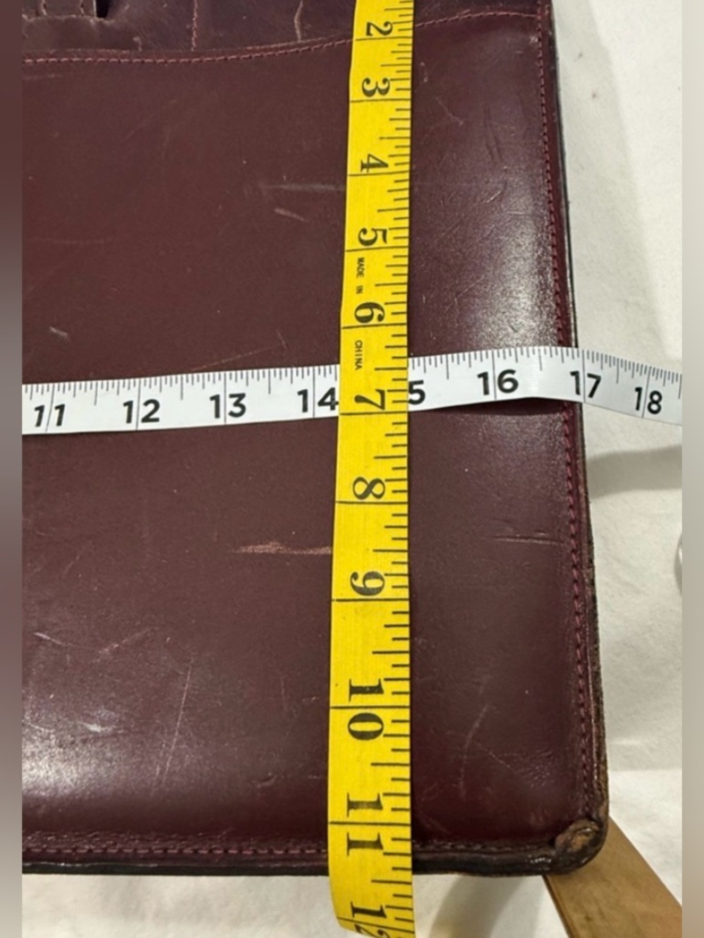Vintage Schlesinger Brothers Leather Briefcase Burgundy Attache USA - Picture 12 of 13